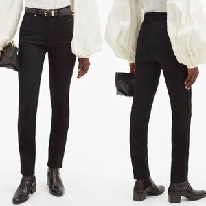 KHAITE Vanessa High-Rise Slim Straight Denim Jeans Size 27 - Washed Black